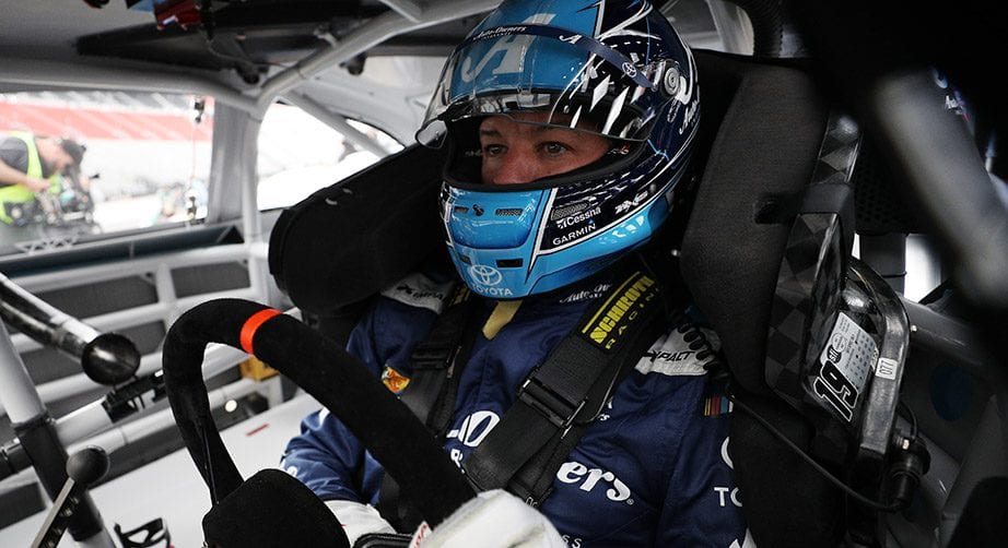 Martin Truex Jr. gets ready to practice at Bristol.