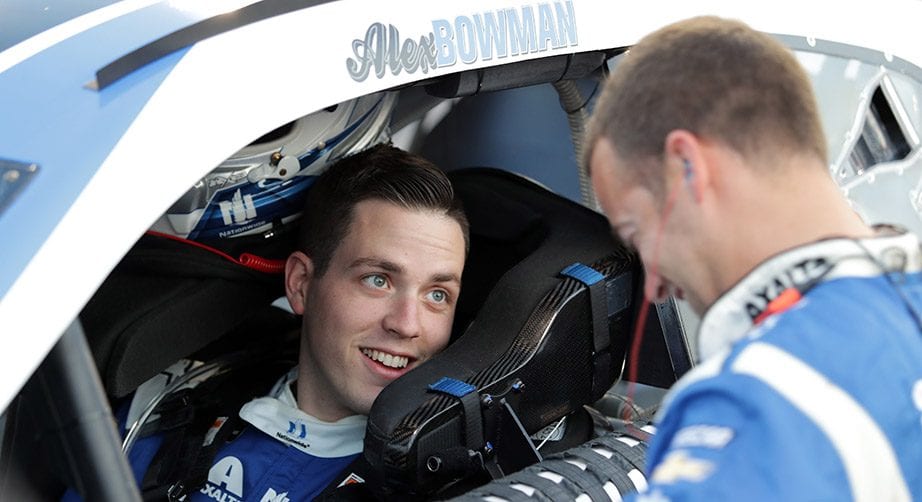 RICHMOND, VA - APRIL 13:  Alex Bowman, driver of the #88 Nationwide Chevrolet, sits in his car before the Monster Energy NASCAR Cup Series Toyota Owners 400 at Richmond Raceway on April 13, 2019 in Richmond, Virginia.  (Photo by Donald Page/Getty Images) | Getty Images