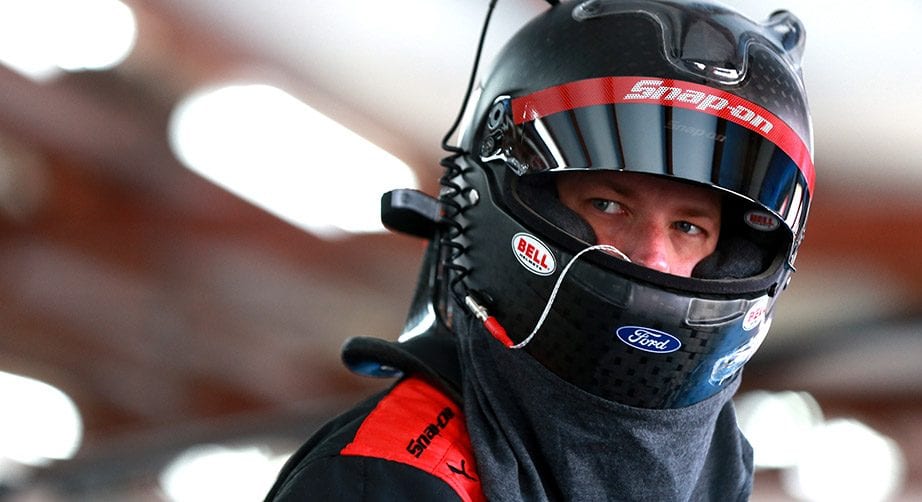 TALLADEGA, AL - APRIL 26:  Brad Keselowski, driver of the #2 Snap On Ford, stands in the garage during practice for the Monster Energy NASCAR Cup Series GEICO 500 at Talladega Superspeedway on April 26, 2019 in Talladega, Alabama.  (Photo by Sean Gardner/Getty Images) | Getty Images