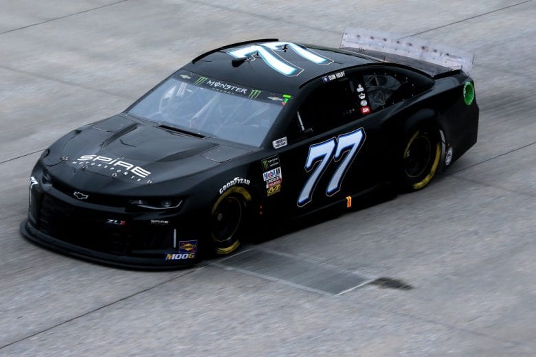 DOVER, DE - MAY 03:  Quin Houff, driver of the #77 Chevrolet, practices for the Monster Energy NASCAR Cup Series Gander RV 400 at Dover International Speedway on May 3, 2019 in Dover, Delaware.  (Photo by Sean Gardner/Getty Images) | Getty Images