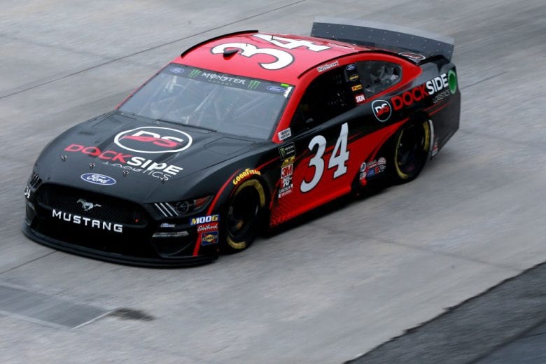 DOVER, DE - MAY 03:  Michael McDowell, driver of the #34 Dockside Logistics Ford, practices for the Monster Energy NASCAR Cup Series Gander RV 400 at Dover International Speedway on May 3, 2019 in Dover, Delaware.  (Photo by Sean Gardner/Getty Images) | Getty Images