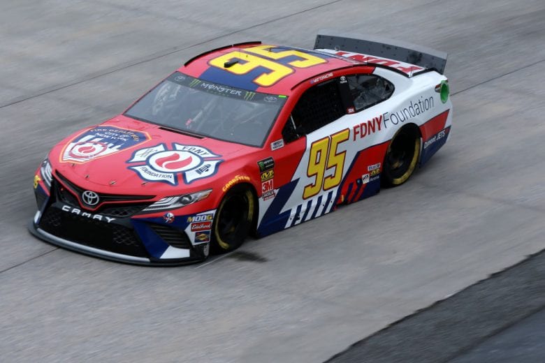 DOVER, DE - MAY 03:  Matt DiBenedetto, driver of the #95 FDNY Foundation Toyota, practices for the Monster Energy NASCAR Cup Series Gander RV 400 at Dover International Speedway on May 3, 2019 in Dover, Delaware.  (Photo by Sean Gardner/Getty Images) | Getty Images