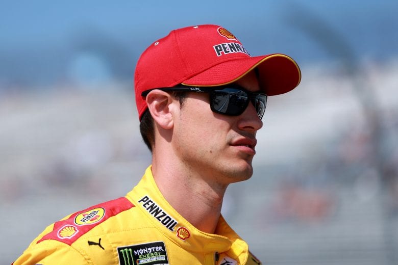 DOVER, DE - MAY 03: Joey Logano, driver of the #22 Shell Pennzoil Ford, stands on pit road during qualifying for the Monster Energy NASCAR Cup Series Gander RV 400 at Dover International Speedway on May 3, 2019 in Dover, Delaware. (Photo by Sean Gardner/Getty Images) | Getty Images