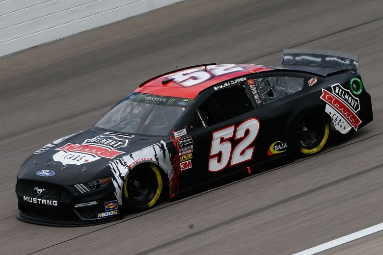 KANSAS CITY, KS - MAY 10: Bayley Currey, driver of the #52 Belmont Classic Cars Ford, drives  during practice for the Monster Energy NASCAR Cup Series Digital Ally 400 at Kansas Speedway on May 10, 2019 in Kansas City, Kansas.  (Photo by Jonathan Ferrey/Getty Images) | Getty Images