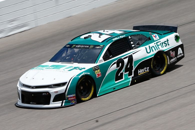 KANSAS CITY, KS - MAY 10:  William Byron, driver of the #24 UniFirst Chevrolet, drives during practice for the Monster Energy NASCAR Cup Series Digital Ally 400 at Kansas Speedway on May 10, 2019 in Kansas City, Kansas.  (Photo by Jonathan Ferrey/Getty Images) | Getty Images