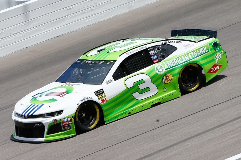 KANSAS CITY, KS - MAY 10:  Austin Dillon, driver of the #3 American Ethanol Chevrolet, drives during practice for the Monster Energy NASCAR Cup Series Digital Ally 400 at Kansas Speedway on May 10, 2019 in Kansas City, Kansas.  (Photo by Jonathan Ferrey/Getty Images) | Getty Images