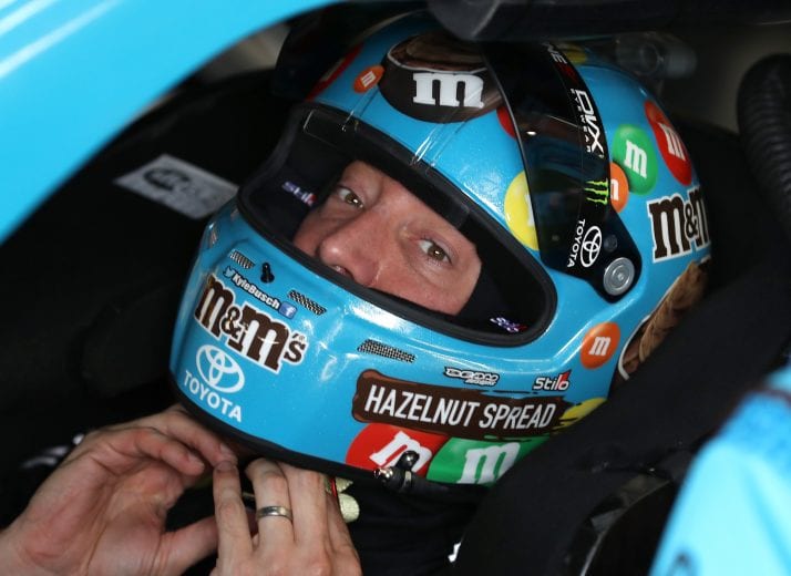 CHARLOTTE, NC - MAY 17:  Kyle Busch, driver of the #18 M&M's Hazelnut Toyota sits in his car during practice for the Monster Energy NASCAR Cup Series All-Star Race and the Monster Energy NASCAR Cup Series Open Race at Charlotte Motor Speedway on May 17, 2019 in Charlotte, North Carolina.  (Photo by Streeter Lecka/Getty Images) | Getty Images