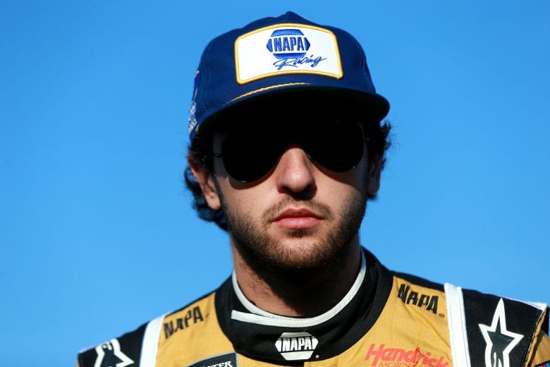 CHARLOTTE, NC - MAY 17:  Chase Elliott, driver of the #9 NAPA Brakes Chevrolet, stadns on pit road during qualifying for the Monster Energy NASCAR Cup Series All-Star Race at Charlotte Motor Speedway on May 17, 2019 in Charlotte, North Carolina.  (Photo by Sean Gardner/Getty Images) | Getty Images