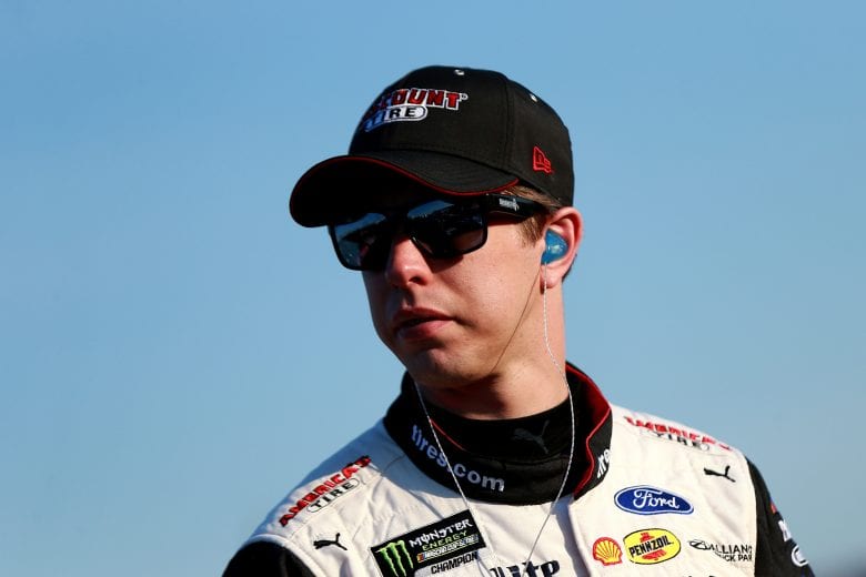 CHARLOTTE, NC - MAY 17:  Brad Keselowski, driver of the #2 Discount Tire Ford, stands in the garage during qualifying for the Monster Energy NASCAR Cup Series All-Star Race at Charlotte Motor Speedway on May 17, 2019 in Charlotte, North Carolina.  (Photo by Sean Gardner/Getty Images) | Getty Images
