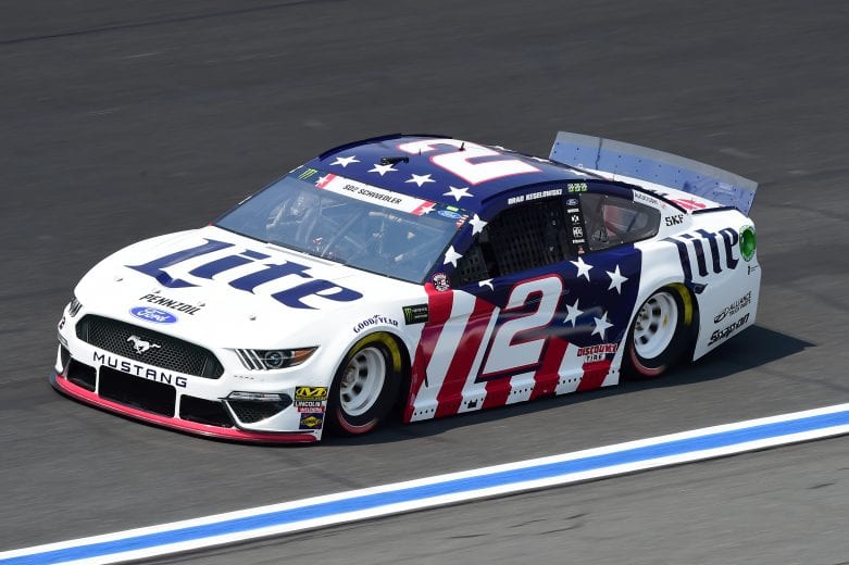 CHARLOTTE, NORTH CAROLINA - MAY 23: Brad Keselowski, driver of the #2 Miller Lite Ford, practices for the Monster Energy NASCAR Cup Series Coca-Cola 600 at Charlotte Motor Speedway on May 23, 2019 in Charlotte, North Carolina. (Photo by Jared C. Tilton/Getty Images) | Getty Images