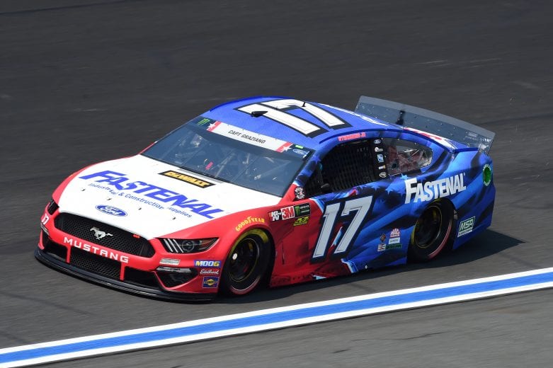 CHARLOTTE, NORTH CAROLINA - MAY 23: Ricky Stenhouse Jr., driver of the #17 Fastenal Ford, practices for the Monster Energy NASCAR Cup Series Coca-Cola 600 at Charlotte Motor Speedway on May 23, 2019 in Charlotte, North Carolina. (Photo by Jared C. Tilton/Getty Images) | Getty Images