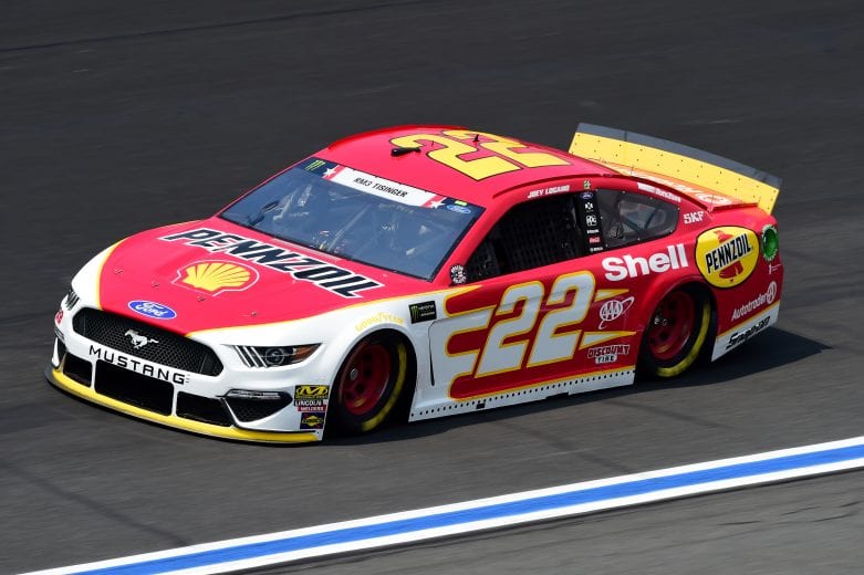 CHARLOTTE, NORTH CAROLINA - MAY 23: Joey Logano, driver of the #22 Shell Pennzoil Ford, practices for the Monster Energy NASCAR Cup Series Coca-Cola 600 at Charlotte Motor Speedway on May 23, 2019 in Charlotte, North Carolina. (Photo by Jared C. Tilton/Getty Images) | Getty Images