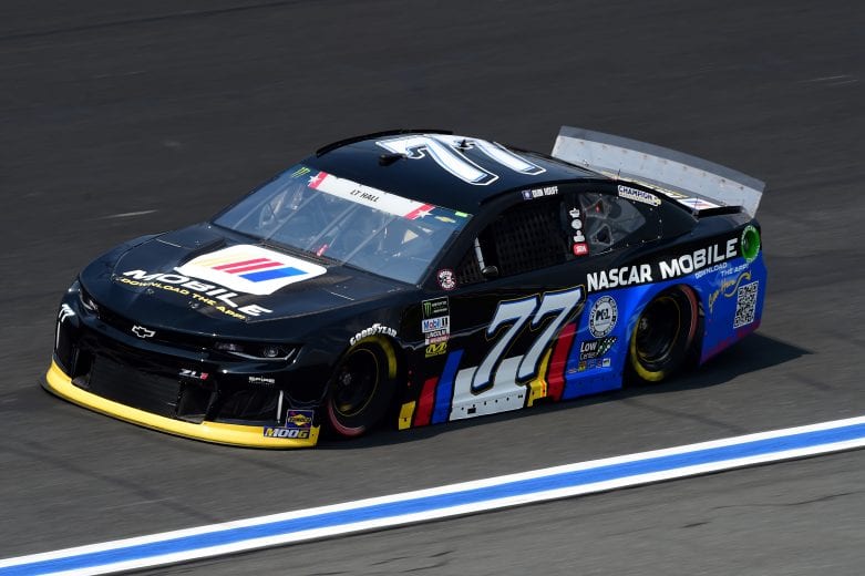 CHARLOTTE, NORTH CAROLINA - MAY 23: Quin Houff, driver of the #77 NASCAR Mobile App Chevrolet, practices for the Monster Energy NASCAR Cup Series Coca-Cola 600 at Charlotte Motor Speedway on May 23, 2019 in Charlotte, North Carolina. (Photo by Jared C. Tilton/Getty Images) | Getty Images