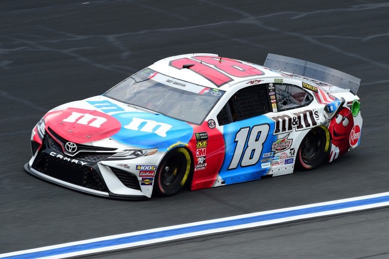 CHARLOTTE, NORTH CAROLINA - MAY 23: Kyle Busch, driver of the #18 M&M's Red White & Blue Toyota, practices for the Monster Energy NASCAR Cup Series Coca-Cola 600 at Charlotte Motor Speedway on May 23, 2019 in Charlotte, North Carolina. (Photo by Jared C. Tilton/Getty Images) | Getty Images