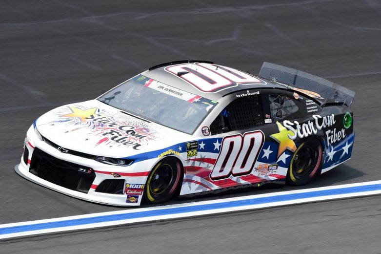 CHARLOTTE, NORTH CAROLINA - MAY 23: Landon Cassill, driver of the #00 StarCom Fiber Chevrolet, practices for the Monster Energy NASCAR Cup Series Coca-Cola 600 at Charlotte Motor Speedway on May 23, 2019 in Charlotte, North Carolina. (Photo by Jared C. Tilton/Getty Images) | Getty Images