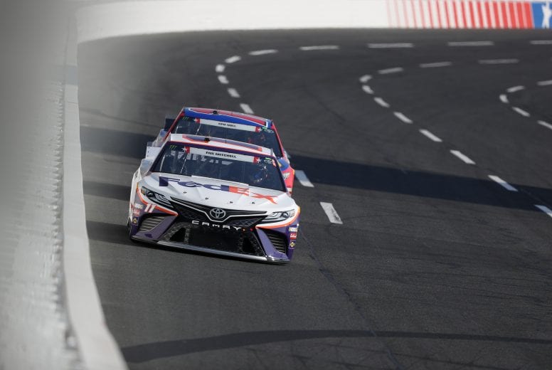 CHARLOTTE, NORTH CAROLINA - MAY 25: Denny Hamlin, driver of the #11 FedEx Ground Toyota, practices for the Monster Energy NASCAR Cup Series Coca-Cola 600 at Charlotte Motor Speedway on May 25, 2019 in Charlotte, North Carolina. (Photo by Streeter Lecka/Getty Images) | Getty Images