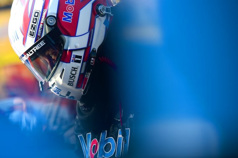 CHARLOTTE, NORTH CAROLINA - MAY 25: Kevin Harvick, driver of the #4 Mobil 1 Ford, stands in the garage area during practice for the Monster Energy NASCAR Cup Series Coca-Cola 600 at Charlotte Motor Speedway on May 25, 2019 in Charlotte, North Carolina. (Photo by Jared C. Tilton/Getty Images) | Getty Images