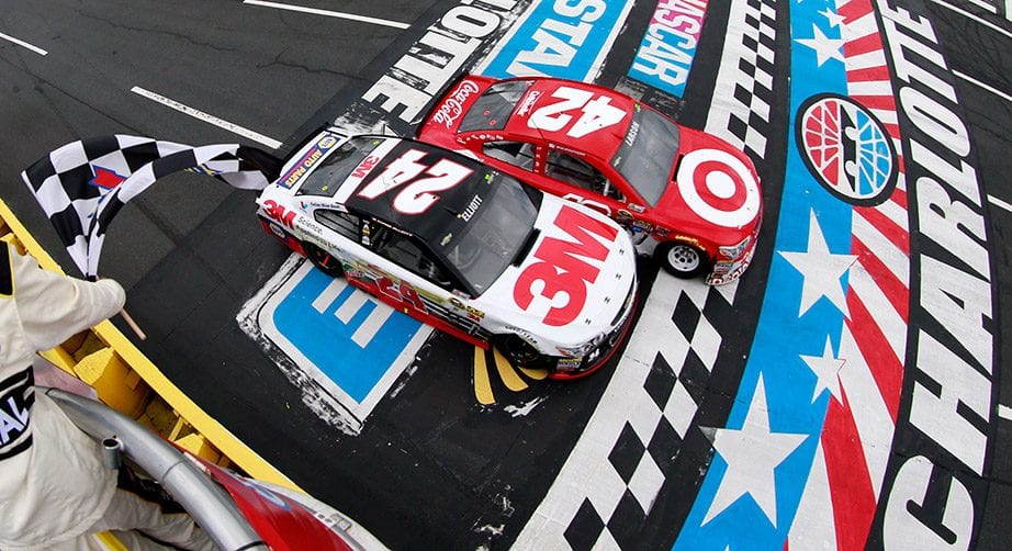 Kyle Larson beats out Chase Elliott in the All-Star Open at Charlotte.