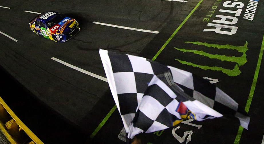 Kyle Busch wins the Monster Energy All-Star Race in 2017.