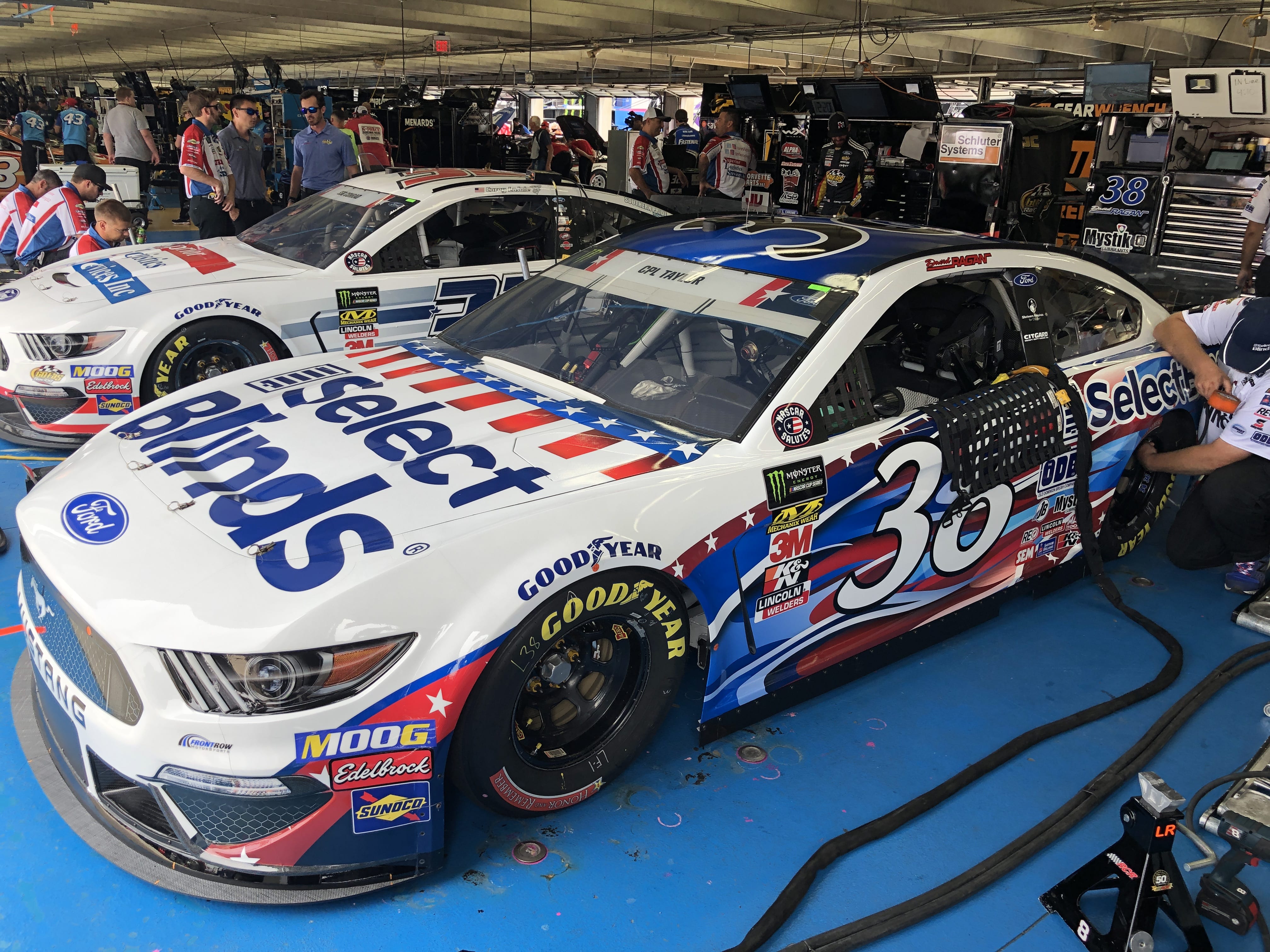 Patriotic paint schemes for CocaCola 600