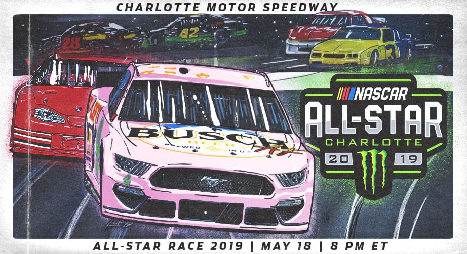 Graphic for the 2019 NASCAR All-Star Race.