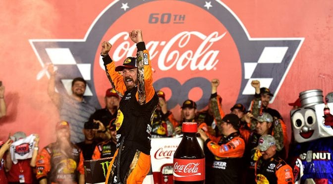 Truex Jr. masters final restart, claims Coca-Cola 600 victory
