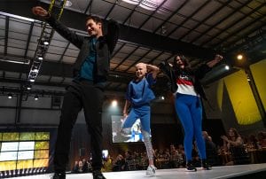 Joey Logano and Brittany dance