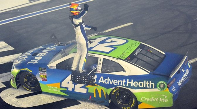 Larson’s winning No. 42 clears All-Star Race post-race inspection