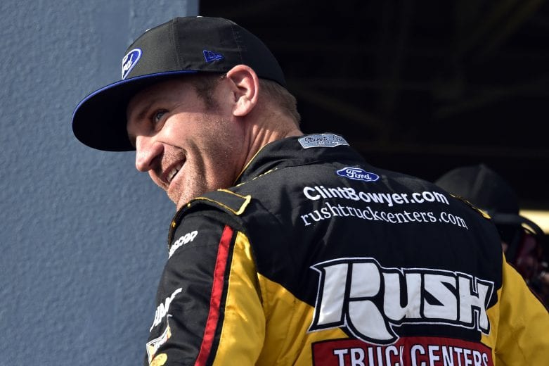 LAS VEGAS, NEVADA - JANUARY 31:  Monster Energy NASCAR Cup Series driver Clint Bowyer looks on in the garage area during testing at the Las Vegas Motor Speedway on January 31, 2019 in Las Vegas, Nevada.  (Photo by David Becker/Getty Images) | Getty Images