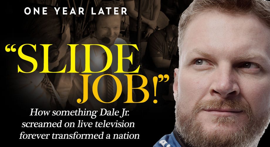 ‘Slide Job!’ Dale Jr.’s TV debut transforms a nation