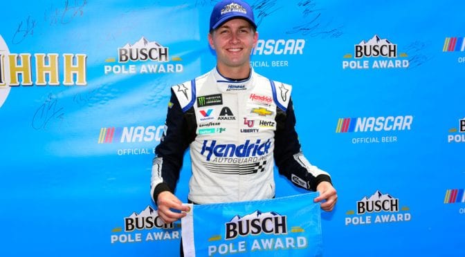 Featured image for William Byron rules Pocono qualifying, lands second straight Busch Pole
