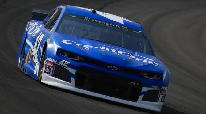 Featured Image for Kyle Larson sweeps first two stages at Pocono Raceway