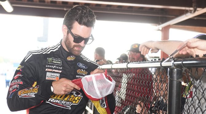 Featured Image for Football toss helps Corey LaJoie connect with fans