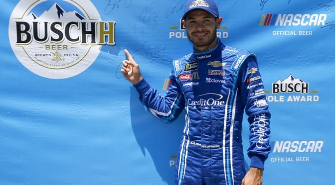 Larson grabs third straight Busch Pole Award at Sonoma