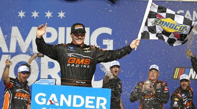 Featured Image for Brett Moffitt wins Gander Trucks race at Chicagoland