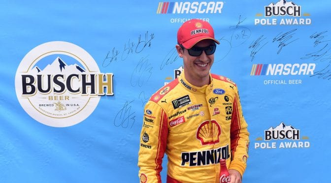 Featured image for Joey Logano ices Busch Pole Award in Ford-dominated Michigan qualifying
