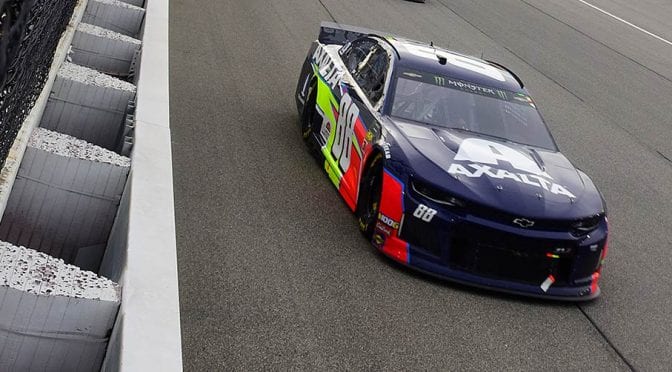 Alex Bowman’s winning No. 88 passes Chicagoland post-race inspection