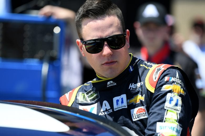 SONOMA, CALIFORNIA - JUNE 22: Alex Bowman, driver of the #88 Axalta Chevrolet, waitsduring qualifying for the Monster Energy NASCAR Cup Series Toyota/Save Mart 350 at Sonoma Raceway on June 22, 2019 in Sonoma, California. (Photo by Robert Reiners/Getty Images) | Getty Images