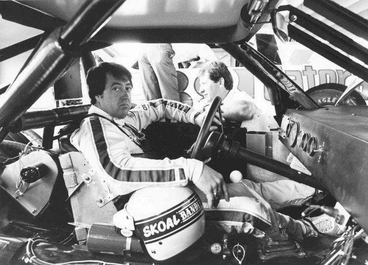 UNKNOWN: Harry Gant in his ÒofficeÓ preparing for another NASCAR race. (Photo by ISC Images & Archives via Getty Images)