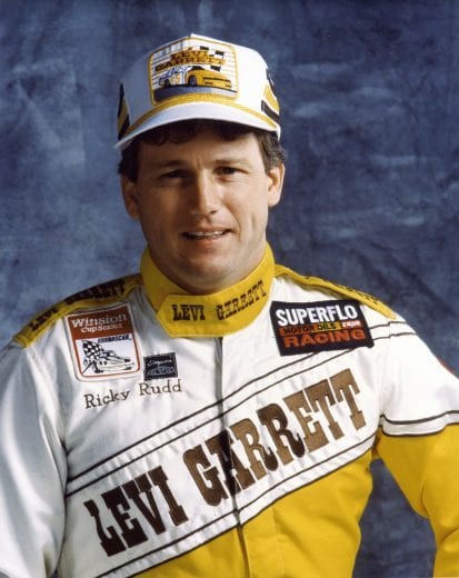 1990:  Driving Levi Garrett-sponsored cars for owner Rick Hendrick, Ricky Rudd won one NASCAR Cup race during the year, finished in the top 10 on 15 occasions and finished seventh in NASCAR Cup points. (Photo by ISC Images & Archives via Getty Images)