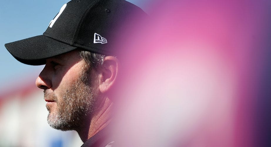 TALLADEGA, AL - APRIL 26: Jimmie Johnson, driver of the #48 Ally Chevrolet, looks on during practice for the Monster Energy NASCAR Cup Series GEICO 500 at Talladega Superspeedway on April 26, 2019 in Talladega, Alabama. (Photo by Brian Lawdermilk/Getty Images) | Getty Images