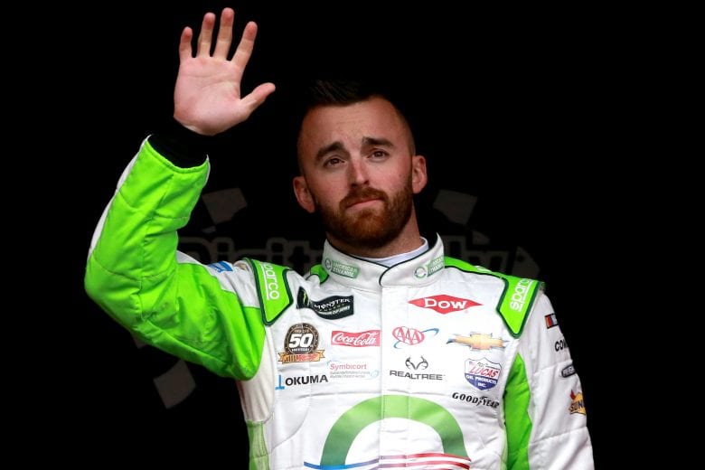 KANSAS CITY, KS - MAY 11:  Austin Dillon, driver of the #3 American Ethanol Chevrolet, waves to fans during the pre-race ceremonies of the Monster Energy NASCAR Cup Series Digital Ally 400 at Kansas Speedway on May 11, 2019 in Kansas City, Kansas.  (Photo by Sean Gardner/Getty Images) | Getty Images
