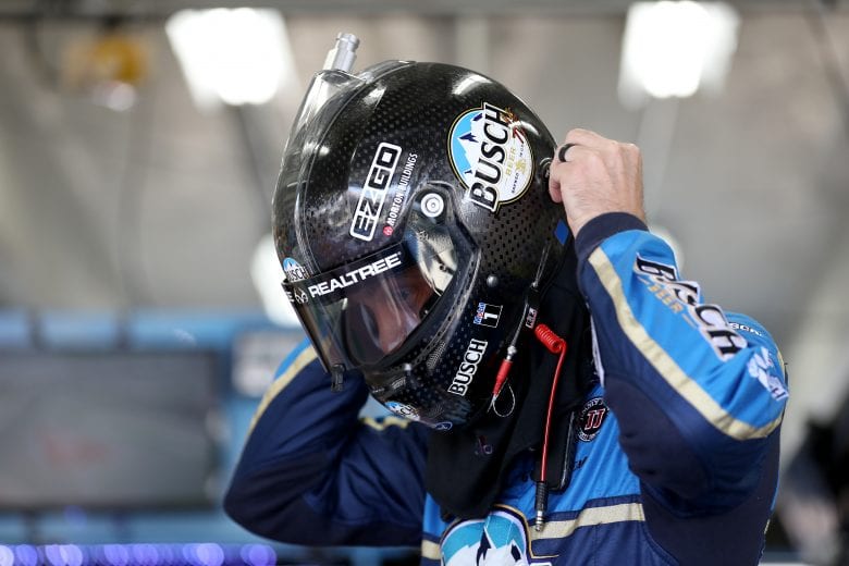 CHARLOTTE, NC - MAY 17:  Kevin Harvick Busch Beer Millennial Car Ford gets into his car during practice for the Monster Energy NASCAR Cup Series All-Star Race and the Monster Energy NASCAR Cup Series Open Race at Charlotte Motor Speedway on May 17, 2019 in Charlotte, North Carolina.  (Photo by Streeter Lecka/Getty Images) | Getty Images