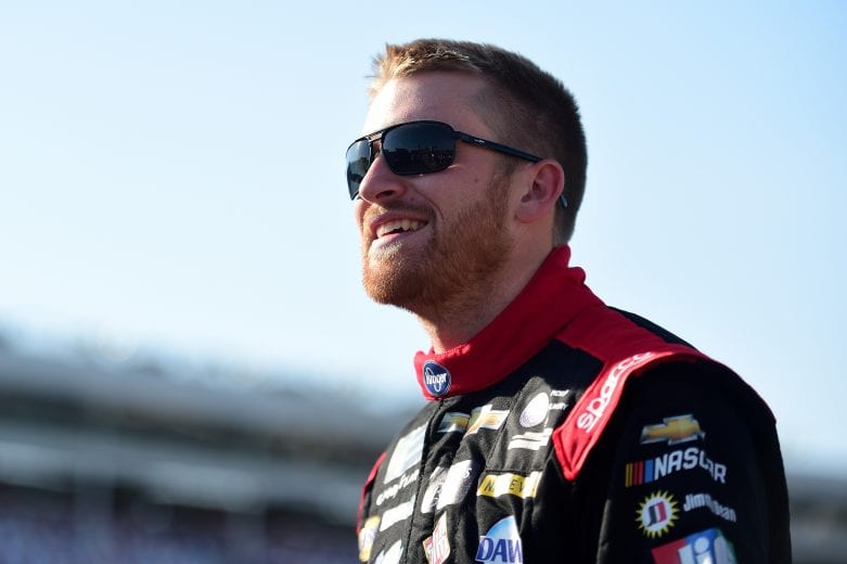 CHARLOTTE, NC - MAY 17:  Chris Buescher, driver of the #37 Kroger Your Personal Pit Stop Chevrolet, walks on the grid during qualifying for the Monster Energy NASCAR Cup Series Open Race at Charlotte Motor Speedway on May 17, 2019 in Charlotte, North Carolina.  (Photo by Jared C. Tilton/Getty Images) | Getty Images