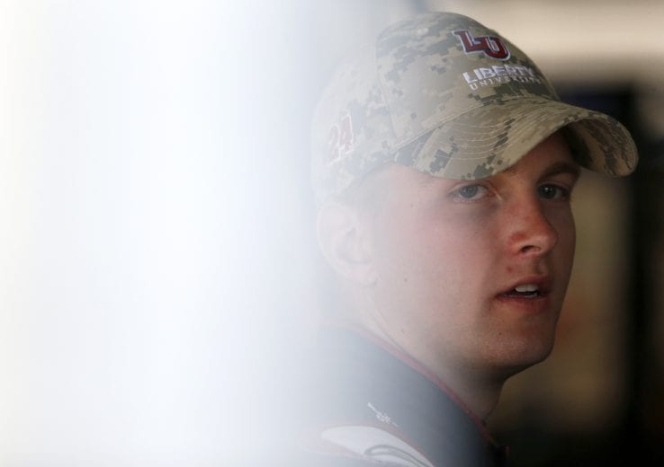 CHARLOTTE, NORTH CAROLINA - MAY 25: William Byron, driver of the #24 Liberty Patriotic Chevrolet, stands in the garage area during practice for the Monster Energy NASCAR Cup Series Coca-Cola 600 at Charlotte Motor Speedway on May 25, 2019 in Charlotte, North Carolina. (Photo by Brian Lawdermilk/Getty Images) | Getty Images