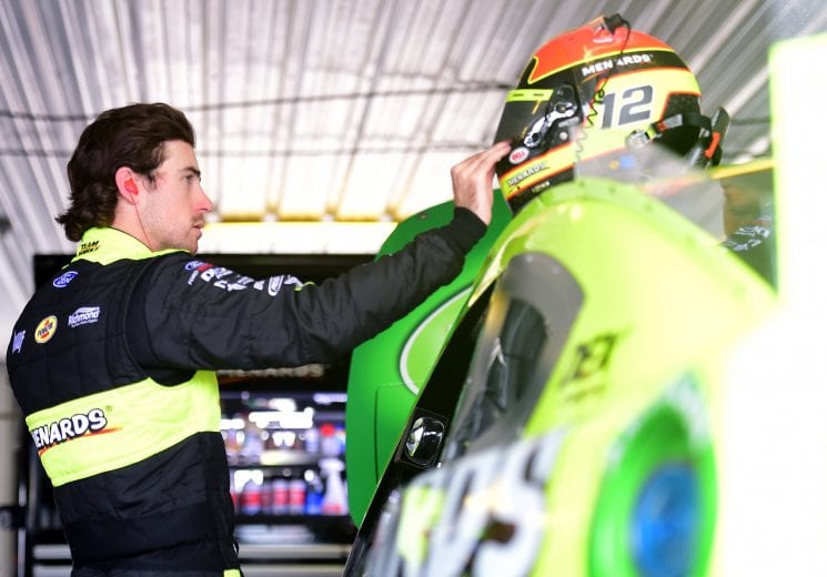 LONG POND, PENNSYLVANIA - MAY 31: Ryan Blaney, driver of the #12 Menards/Libman Ford, prepares to practice for the Monster Energy NASCAR Cup Series Pocono 400 at Pocono Raceway on May 31, 2019 in Long Pond, Pennsylvania. (Photo by Jared C. Tilton/Getty Images) | Getty Images