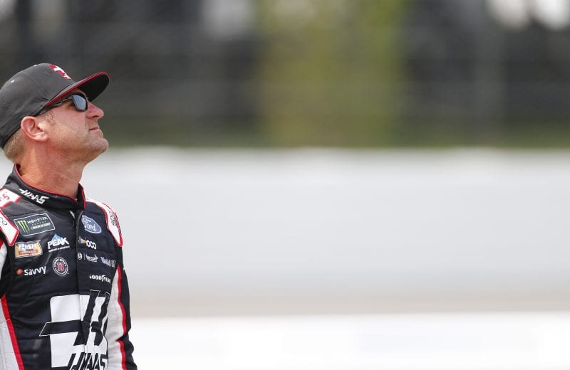 LONG POND, PENNSYLVANIA - JUNE 01: Clint Bowyer, driver of the #14 Haas Automation Ford, looks on during qualifying for the Monster Energy NASCAR Cup Series Pocono 400 at Pocono Raceway on June 01, 2019 in Long Pond, Pennsylvania. (Photo by Jonathan Ferrey/Getty Images) | Getty Images