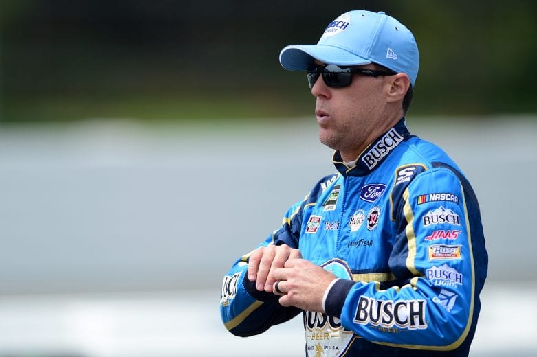 LONG POND, PENNSYLVANIA - JUNE 01: Kevin Harvick, driver of the #4 Busch Light Father's Day Ford, stands on the grid during qualifying for the Monster Energy NASCAR Cup Series Pocono 400 at Pocono Raceway on June 01, 2019 in Long Pond, Pennsylvania. (Photo by Jared C. Tilton/Getty Images) | Getty Images
