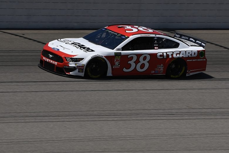 BROOKLYN, MICHIGAN - JUNE 07: David Ragan, driver of the #38 Citgard Heavy Duty Engine Oil Ford, drives during practice for the Monster Energy NASCAR Cup Series FireKeepers Casino 400 at Michigan International Speedway on June 07, 2019 in Brooklyn, Michigan. (Photo by Stacy Revere/Getty Images) | Getty Images