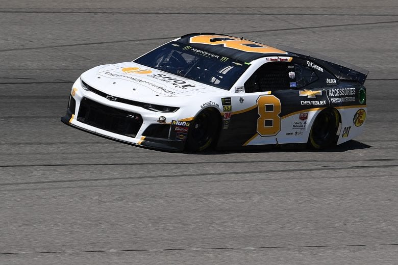 BROOKLYN, MICHIGAN - JUNE 07: Daniel Hemric, driver of the #8 Chevrolet Accessories Chevrolet, drives during practice for the Monster Energy NASCAR Cup Series FireKeepers Casino 400 at Michigan International Speedway on June 07, 2019 in Brooklyn, Michigan. (Photo by Stacy Revere/Getty Images) | Getty Images